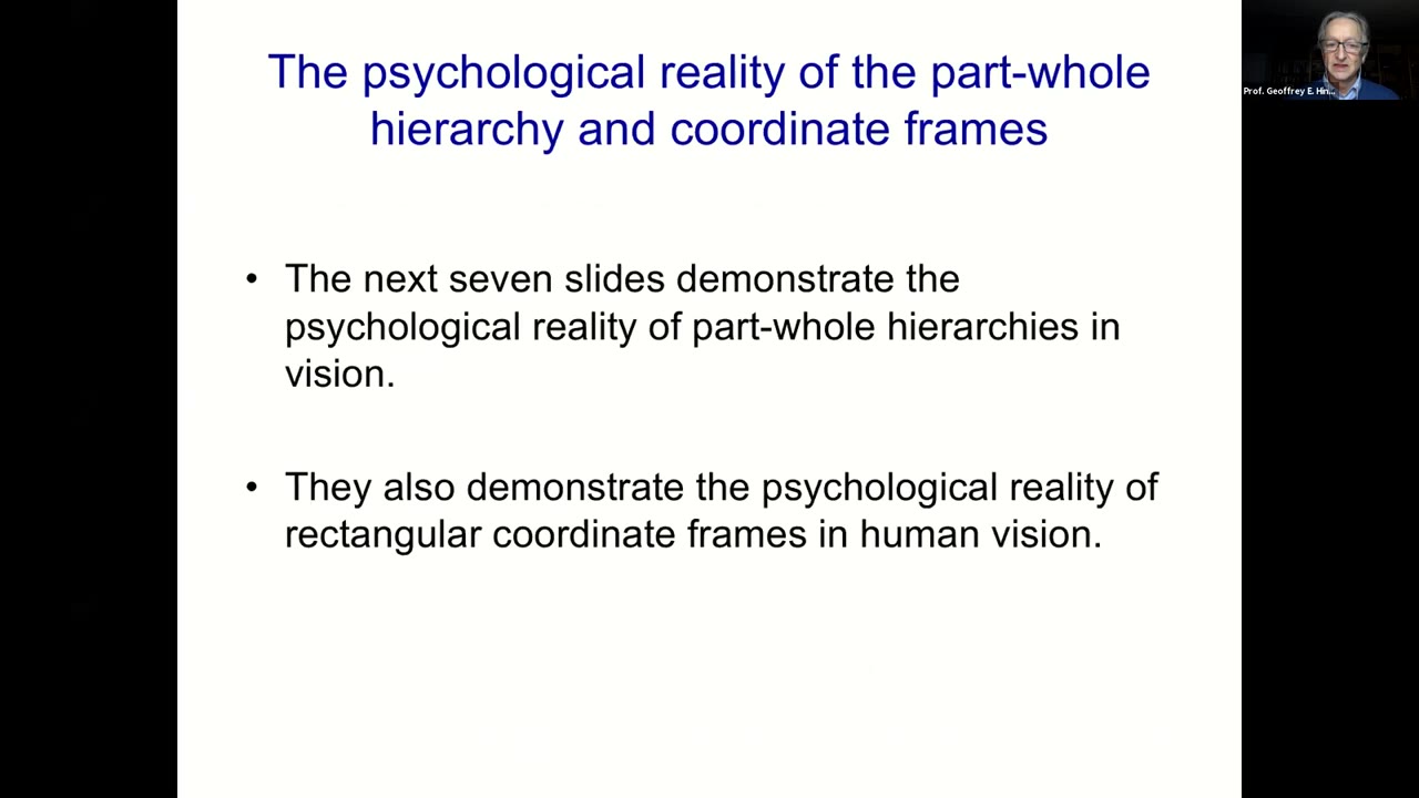 Part-Whole Hierarchies and Coordinate Frames